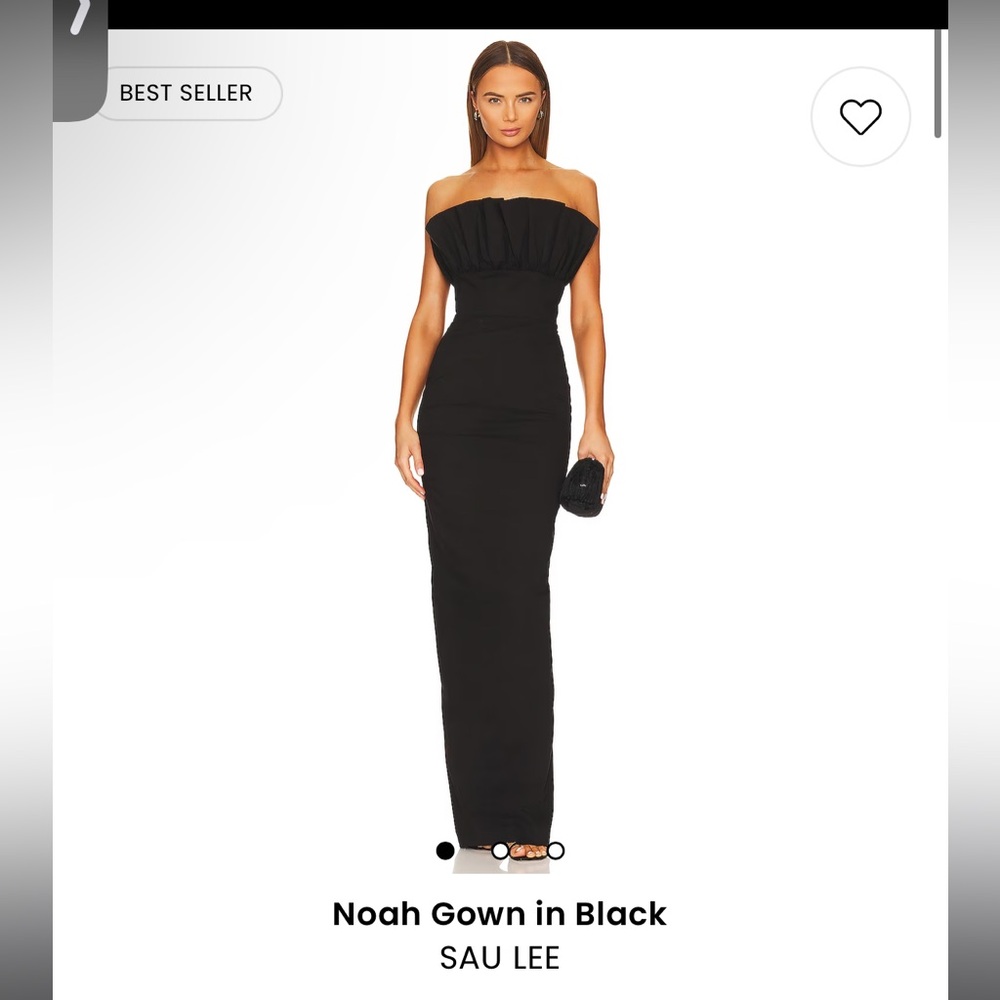 SAU LEE Noah Gown in Black size 2